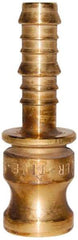 EVER-TITE Coupling Products - 1-1/2" Brass Cam & Groove Suction & Discharge Hose Male Adapter Hose Shank - Part E, 350 Max psi - USA Tool & Supply