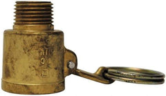 EVER-TITE Coupling Products - 1" Brass Cam & Groove Suction & Discharge Hose Female Coupler Male NPT Thread - Part B, 1" Thread, 350 Max psi - USA Tool & Supply