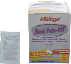 Medique - Back Pain-Off Tablets - Headache & Pain Relief - USA Tool & Supply