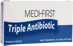 Medique - 3/64 oz Wound Care Ointment - Comes in Packet, Antibiotic and Triple Antibiotic Ointment, Unitized Kit Packing - USA Tool & Supply