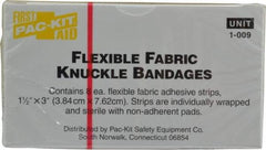 Medique - Knuckle Self-Adhesive Bandage - Yellow, Woven Fabric Bandage - USA Tool & Supply