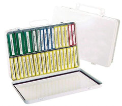 Medique - 31 & 36 Piece, 36 Person, Refill for Industrial First Aid Kit - 13-11/16" Wide x 2-3/4" Deep x 9-1/4" High, Plastic Case - USA Tool & Supply