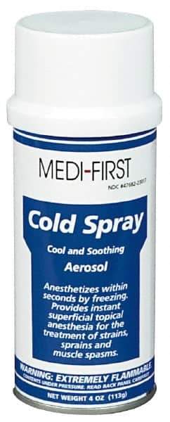 Medique - 4 oz Pain Relief Spray - Comes in Aerosol Can - USA Tool & Supply