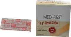 Medique - 3" Long x 1" Wide, General Purpose Self-Adhesive Bandage - Plastic Bandage - USA Tool & Supply