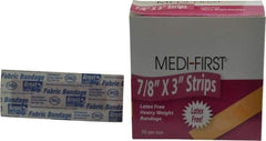 Medique - 3" Long x 7/8" Wide, General Purpose Self-Adhesive Bandage - Woven Fabric Bandage, Latex Free - USA Tool & Supply