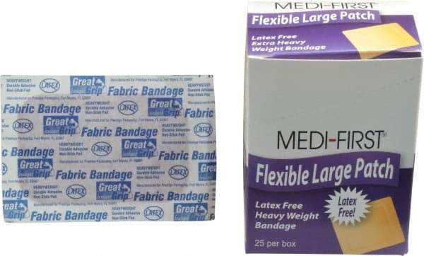 Medique - 3" Long x 2" Wide, General Purpose Pad - Woven Fabric Bandage, Latex Free - USA Tool & Supply