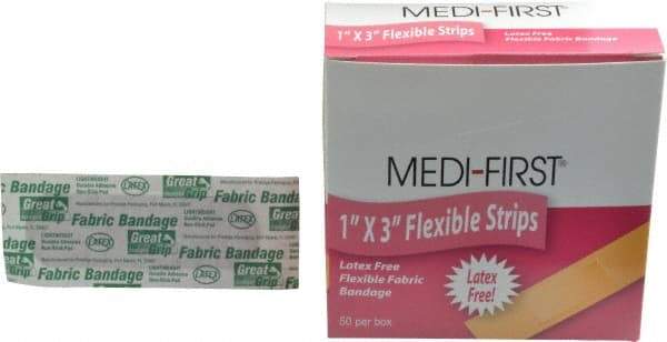 Medique - 3" Long x 1" Wide, General Purpose Self-Adhesive Bandage - Woven Fabric Bandage - USA Tool & Supply