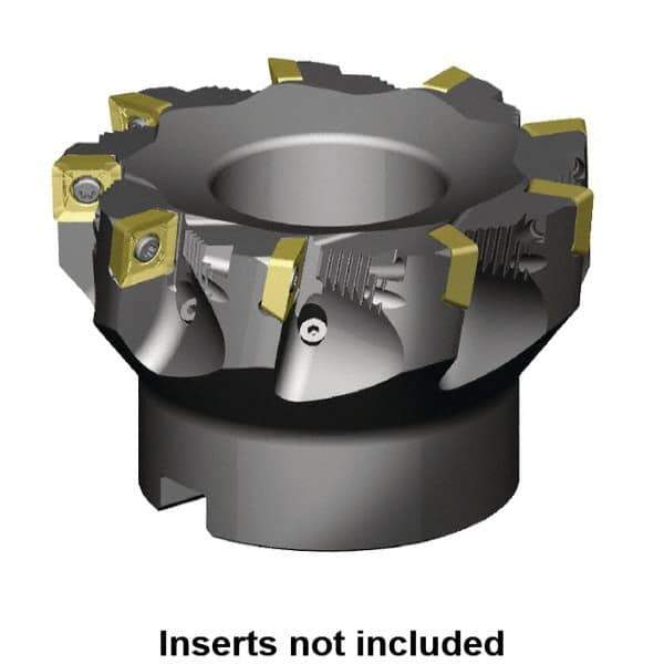 Kennametal - 3" Cut Diam, 1" Arbor Hole, 11mm Max Depth of Cut, 88.5° Indexable Chamfer & Angle Face Mill - 5 Inserts, SD_T43_PD_N__Z Insert, Right Hand Cut, 5 Flutes, Through Coolant, Series KSSZR - USA Tool & Supply