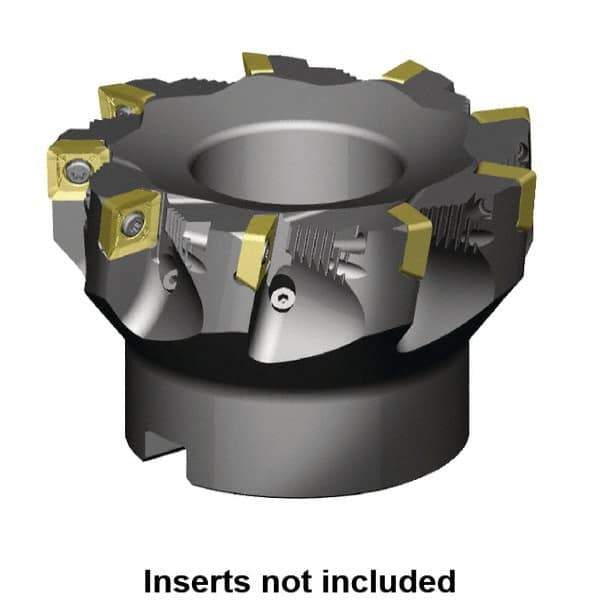 Kennametal - 63mm Cut Diam, 22mm Arbor Hole, 11mm Max Depth of Cut, 88.5° Indexable Chamfer & Angle Face Mill - 5 Inserts, SD_T1204PD_N__Z Insert, Right Hand Cut, 5 Flutes, Through Coolant, Series Z-Axis Mills - USA Tool & Supply