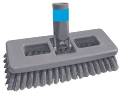 Unger - 1" Bristle Length, Polypropylene Scrub Brush - 8" Long x 3" Wide Head, 8-1/2" OAL, Plastic Block - USA Tool & Supply