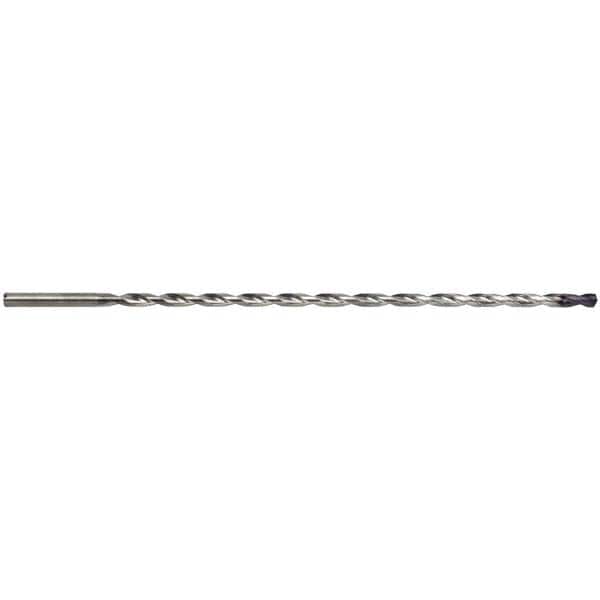 Guhring - 1/2" 135° 2-Flute Solid Carbide Extra Length Drill Bit - USA Tool & Supply