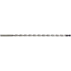 Guhring - 9/16" 135° 2-Flute Solid Carbide Extra Length Drill Bit - USA Tool & Supply