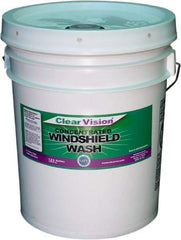 Clear Vision - Water-Based Solution Windshield Washer Fluid - 5 Gal Pail - USA Tool & Supply