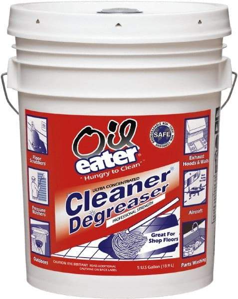 Oil Eater - 2-Butoxyethanol Multipurpose Cleaner/Degreaser - 5 Gal Pail - USA Tool & Supply