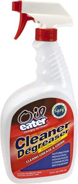 Oil Eater - 2-Butoxyethanol Multipurpose Cleaner/Degreaser - 32 oz. Spray Bottle, 30°F Freezing Point - USA Tool & Supply