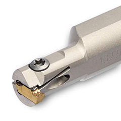 Indexable Grooving Toolholder:  TTSIL12.7-14-2,  0.0630″ Max Groove Width 0.1020″ Max Depth,  Uses TDI 2, SC*T 2 & TSL 2 Inserts,  Through Coolant