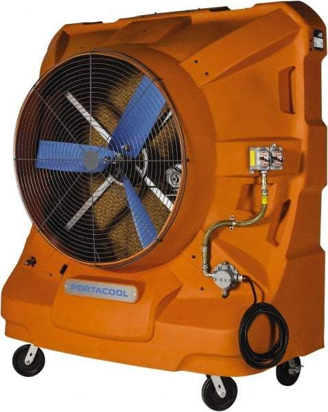 PortaCool - 48" Blade, 65 Gal Capacity, 2.5 hp, 22,500 CFM Evaporative Cooler - 19.8 Amp Rating, 120 Volts, Single Speed - USA Tool & Supply