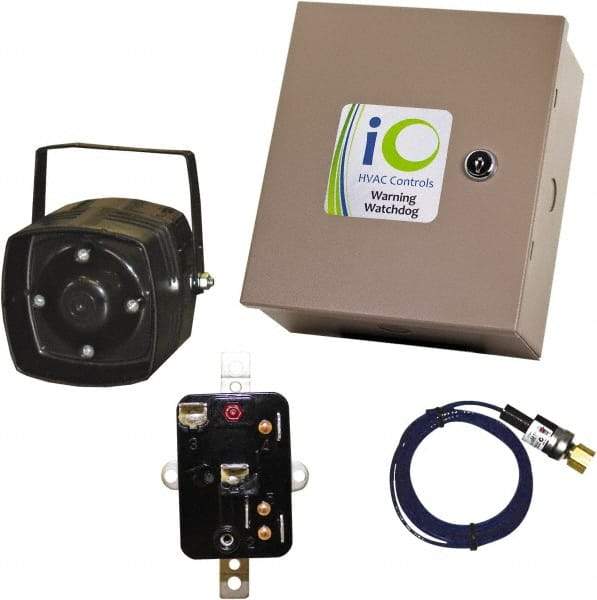 iO HVAC Controls - 1 or 3 Phase, 24 VAC, 0-2A Amp, 2 Max Fuse A, Air Conditioner Theft Alarm - 11" Wide x 11" Deep x 11" High, For Use with Condensing Unit - USA Tool & Supply