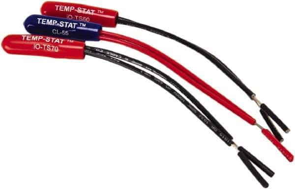 iO HVAC Controls - 50°F, Heat Only, Temporary Construction Thermostat - 24 Volts, 1-1/2" Inside Height x 1/4" Inside Width, Open Mount, SPST Switch - USA Tool & Supply