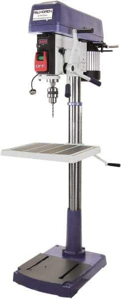 Palmgren - 20" Swing, Step Pulley Drill Press - 16 Speed, 1-1/2 hp, Three Phase - USA Tool & Supply