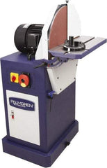 Palmgren - 20" Diam, 1,750 RPM, Three Phase Disc Sanding Machines - 22-11/16" Long Table x 8-1/2" Table Width, 27-3/4" Overall Length x 46-7/16" Overall Height - USA Tool & Supply