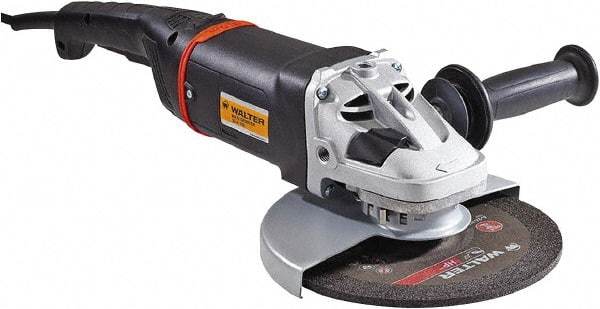 WALTER Surface Technologies - 7" Wheel Diam, 8,500 RPM, Corded Angle & Disc Grinder - 5/8-11 Spindle - USA Tool & Supply