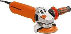 WALTER Surface Technologies - 4" Wheel Diam, 10,500 RPM, Corded Angle & Disc Grinder - 5/8-11 Spindle - USA Tool & Supply