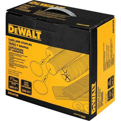 DeWALT - 1" Long x 0.05" Wide, 18 Gauge Crowned Construction Staple - Steel, Galvanized Finish - USA Tool & Supply