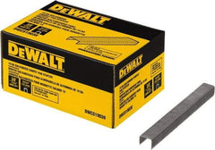 DeWALT - 3/8" Long x 0.0438" Wide, 19 Gauge Crowned Construction Staple - Steel, Galvanized Finish - USA Tool & Supply