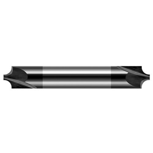 Corner Rounding End Mills - 0.0390″ Radius × 0.0470″ (3/64″) Pilot Diameter Carbide Corner Rounding End Mill DE, 2 Flutes, Amorphous Diamond Coated - Exact Industrial Supply