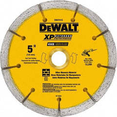 DeWALT - 5" Diam x 7/8" Hole x 1/4" Thick, I Hardness, Surface Grinding Wheel - Diamond, Type 1, Fine Grade - USA Tool & Supply