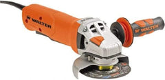WALTER Surface Technologies - 4" Wheel Diam, 10,500 RPM, Corded Angle & Disc Grinder - 5/8-11 Spindle - USA Tool & Supply