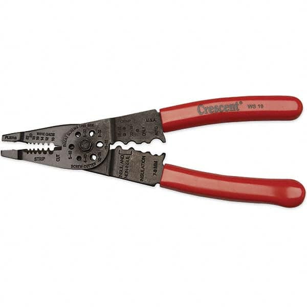 Crescent - Crimpers Type: Crimping Pliers Capacity: 10 - 22 AWG - USA Tool & Supply