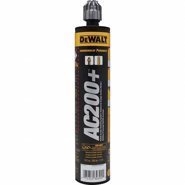 DeWALT Anchors & Fasteners - Anchoring Adhesives Adhesive Material: Acrylic Volume (fl. oz.): 9.50 - USA Tool & Supply