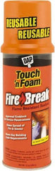 DAP - 12 oz Aerosol Orange Polyurethane Fire Barrier Foam - 10 to 25 min Tack Free Dry Time, 4 hr Full Cure Time - USA Tool & Supply