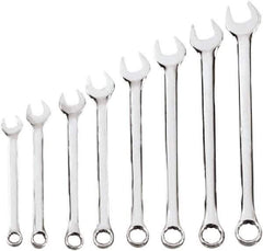 Blackhawk by Proto - 8 Piece, 10mm to 17mm, 6, 12 Point Combination Wrench Set - Metric Measurement Standard, Chrome Finish, Comes in Case - USA Tool & Supply