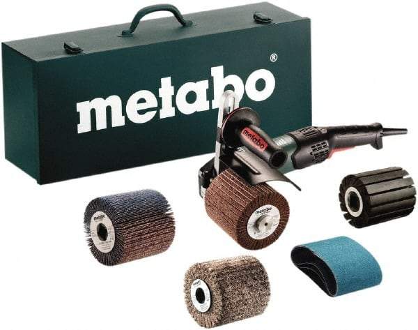 Metabo - 4 to 8" Pad Diam, 800 to 3,000 RPM, 0.25 hp, Handheld Electric Burnisher - 5/8-11" Spindle Thread, 14.5 Amps, 120 Volts - USA Tool & Supply