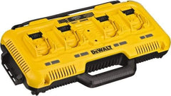 DeWALT - 20 Volt, 4 Battery Lithium-Ion Power Tool Charger - 1 hr & 30 min to Charge, AC Wall Outlet Power Source - USA Tool & Supply