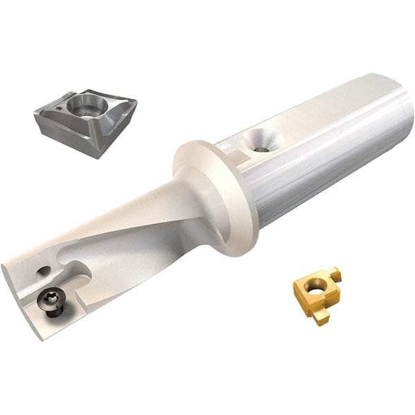 Iscar - 0.472" Max Diam, 2.25xD, 1.06" Max Drill Depth, 0.63" Shank Diam, 3.07" OAL, Replaceable Tip Drill - XCMT-MF, XCMT-MG Insert, DRG-MF Toolholder, Series DRG-MF - USA Tool & Supply