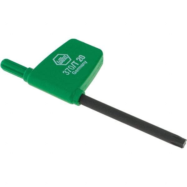 Wiha - T20 Torx Key - Flag-Style, 45mm Length Under Head, 3.1" OAL - USA Tool & Supply