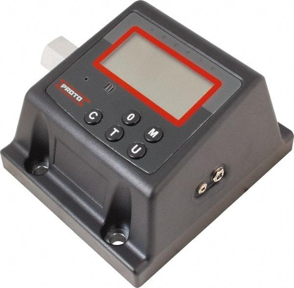 Proto - 60 to 600 Ft/lb, Electronic Torque Tester - Accurate to ± 1% CW and ± 3% CCW Digit Accuracy, 5-5/8" OAL, 3/4" Drive - USA Tool & Supply