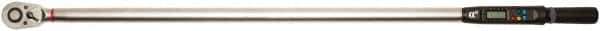 Proto - 3/4" Drive Electronic Torque Wrench - 30 Ft/Lb to 600 Ft/Lb Torque, 0.1 Ft/Lb Graduation, Angle Head - USA Tool & Supply