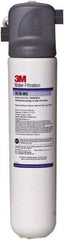 3M - 4-1/2" OD, 15-1/2" Cartridge Length, 0.5 Micron Rating Cartridge Filter Assembly - 3/8" Pipe Size, Reduces Taste, Odor, Chlorine, Particulate & Cyst - USA Tool & Supply