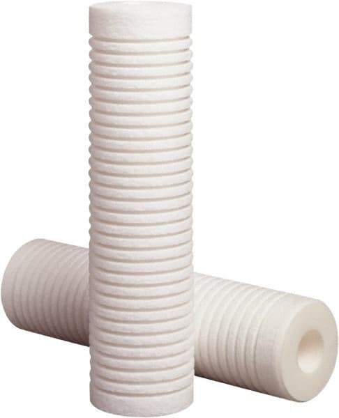 3M Purification - 2.6" OD, 50µ, Polypropylene Melt Blown-Thermal Bonded Cartridge Filter - 20" Long, Reduces High Capacity Sediments Filtration - USA Tool & Supply