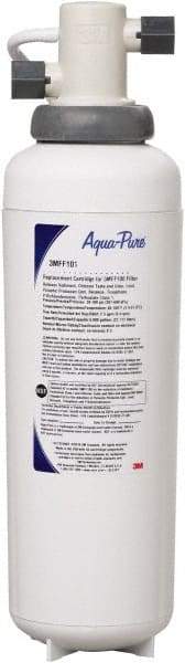 3M Aqua-Pure - 4-1/2" OD, 16" Cartridge Length, 0.2 Micron Rating Cartridge Filter Assembly - 3/8" Pipe Size, Reduces Particulate, Chlorine Odor, Parasitic Protozoan Cysts, Lead & Select VOCs - USA Tool & Supply