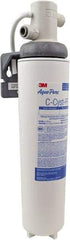 3M Aqua-Pure - 3-3/16" OD, 15-5/32" Cartridge Length, 0.5 Micron Rating Cartridge Filter Assembly - 3/8" Pipe Size, Reduces Particulate, Chlorine Odor, Parasitic Protozoan Cysts & Sediment - USA Tool & Supply