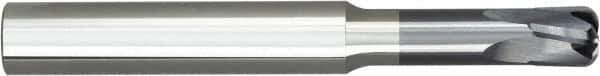 Niagara Cutter - 2mm, 4 Flute, Single End, Solid Carbide, 1mm Corner Radius End Mill - 50mm OAL, 10° Helix, Right Hand Flute, 1mm LOC, Right Hand Cut, 1" Extended Reach - USA Tool & Supply