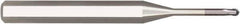 Niagara Cutter - 10mm Diam, 10mm LOC, 2 Flute Solid Carbide Ball End Mill - AlTiN Finish, Single End, 125mm OAL, 12mm Shank Diam, Spiral Flute - USA Tool & Supply