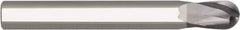 Niagara Cutter - 8mm Diam, 8mm LOC, 2 Flute Solid Carbide Ball End Mill - AlTiN Finish, Single End, 60mm OAL, 8mm Shank Diam, Spiral Flute - USA Tool & Supply