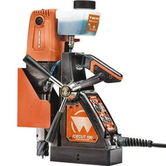 WALTER Surface Technologies - 1/2" Chuck, Portable Electromagnetic Drill Press - 600 RPM, 8 Amps, 850 Watts, 120 Volts - USA Tool & Supply